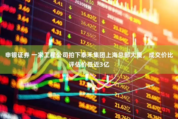 申银证券 一家工程公司拍下泰禾集团上海总部大厦，成交价比评估价低近3亿